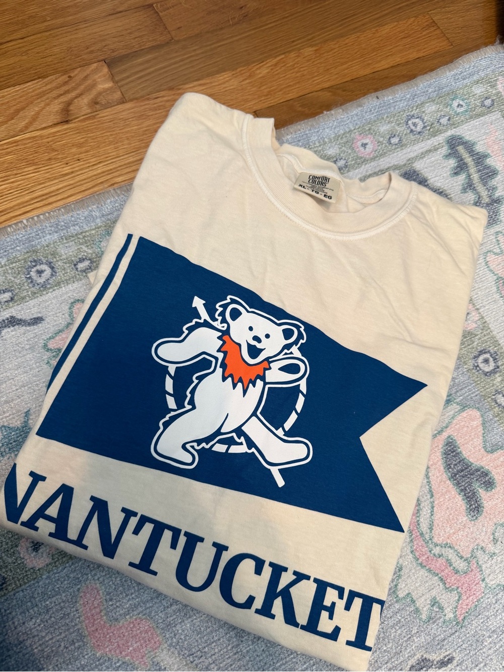 XL Nantucket Grateful Dead  Tee - Cream & Navy